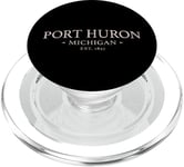 Point Huron Michigan - Simple Point Huron Michigan PopSockets PopGrip pour MagSafe