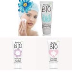 Beauté MARILOU BIO - Trio - Gamme classic -Lait douceur démaquillant - Masque visage purifiant - crème anti rides