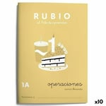 Matematik övningsbok Rubio Nº1A A5 spanska 20 Blad (10 antal)