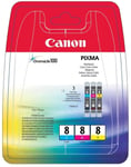 Canon CLI8 Multi Pack CMY Canon Cli-8 Cyan Cli-8 Magenta Cli-8 Yellow Brand New