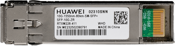 HUAWEI 10GBASE-ZR OPTICAL TRANSCEIVER,SFP+,10G,SINGLE-MODE MODULE(1550NM,80KM,LC) (02310SNN)