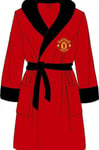 Manchester United Mens Dressing Gown Bathrobe Supersoft Fleece Sizes S M L Xl