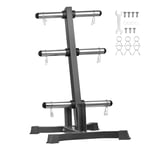 VEVOR Support d'Haltères Capacité de Charge 454 kg, Rack de Rangement pour Disques des Poids de 50,8 mm, Support de Poids à Cadre en L, Repose Haltères Robuste, Stockage pour Musculation Gym Domicile