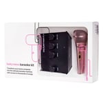 Lucky Voice Party Box Karaoke System Kit With Rose Gold Microphone