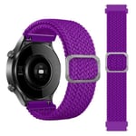 20mm Samsung Galaxy Watch Active 2 - 40mm / kellon (42mm) punoskuvioinen kellon ranneke - Purple Lila