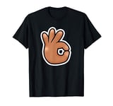 Funny OK Hand emoticon - African American Emoticon T-Shirt