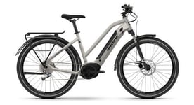 Vtc electrique haibike trekking 3 mid shimano alivio 9v 500wh 27 5   gris clair 2023