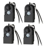 4Pcs Portable  Motion Detector Alarm 120DB Siren SOS LED Light Security for7956