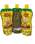 Pack of 3 Toxic Waste Lemon & Lime Sour Slushy Freeze & Squeeze 250ml each pack