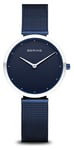 Bering 18132-397 Classic | Blue Dial | Blue Milanese Strap Watch