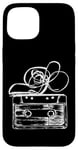 Coque pour iPhone 15 Love Retro Mixtape 80's Blank Cassette Tape Shirt Cadeaux