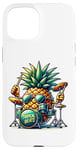 Coque pour iPhone 15 Batterie Ananas Tropical Beats Musique