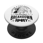 A Book A Day Keep The Mental Breakdown Away Book Lovers PopSockets Swappable PopGrip