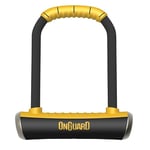 OnGuard Brute STD-8001 Keyed Shackle Bike Lock, High Security & Reliable, Bicycle Lock With Co-Moulded Crossbar, Locks Shackle On Four Sides, Hardened Steel Cycle Lock, D Lock, Bike Accessories