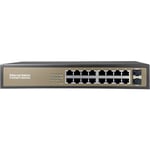 SecPro switch, 16xRJ45 Gb, 2xSFP Gb, 10/100/1000 Mbps