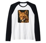 Nice jackal face for African dogs lovers Raglan Baseball Tee