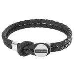 Emporio Armani Bracelet for Men , 18.50CM Silver Stainless Steel Bracelet, EGS2178040