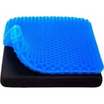 Memory Foam Gel Istuintyyny, Geelityyny, Ortopedinen Ergonominen Tuolin tyyny toimistoon, Autoon, Anti-Decubitus Coccyx Tyyny (sininen)