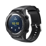 Huawei Watch 2 Kuvioitu Silikooni Vaihdettava Sport Kellon Ranneke - Musta