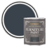 Rust-Oleum Black Furniture Paint in Satin Finish - Black Sand 750ml