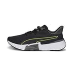 PUMA Men's PWRFrame TR Gymnastics Shoe, Black-Castlerock-Lime Squeeze, 7 UK