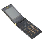 3.0 Inch Dual Screen Senior Cell Flip Phone 2G Dual SIM Slots Gold Style