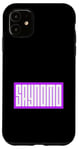 Coque pour iPhone 11 Violet Saynomo (Say No More) Purple Graphic