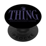 Wednesday Thing Hand Print Simple Text Logo PopSockets Swappable PopGrip