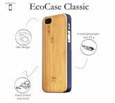 Woodcessories Handcrafted Case for Apple iPhone case 5 / 5S / SE BAMBOO/BLUE NEW