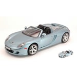 PORSCHE CARRERA GT 2003 SILVERBLUE 1:24 MotorMax Auto Stradali Die Cast