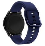 (Samsung Galaxy 46mm Midnight blue)Silikonihihna Active 2:lle 42mm Samsung Galaxy Watch Huawei Watch Gt Gt2 Vaihtohihna Amazfit Gtr Bi:lle - Kellon rannekkeet