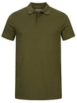 JACK & JONES Men's Polo Tshirt Casual Cotton Collared Neck Short Sleeve Tee Top for Men -Green -M