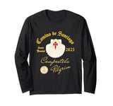 Camino de Santiago Anno Domini 2025 Scallop Shell Long Sleeve T-Shirt