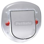 PetSafe chatière Staywell pour fenêtre, porte coulissante intérieure ou extérieure, chatière pour chats et petits chiens jusqu'à 10 kg, largeur d'épaule max 18,20 cm, durable, givré