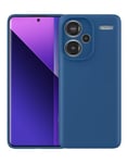 Foluu Coque pour Xiaomi Redmi Note 13 Pro Plus 5G, coque de téléphone en silicone antichoc avec doublure en microfibre douce, anti-rayures, pour Xiaomi Redmi Note 13 Pro+ 2024 (Bleu)