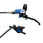 Hope Tech 4 X2 Disc Brake - Colours Black / Blue No Rotor Front or Rear LH Standard Hose 1600mm Black/Blue