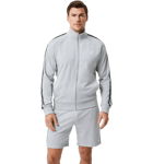 Björn Borg Ace French Terry Track Jacket Padel-vaatteet LIGHT GREY MELAN