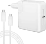 96W Chargeur Usb C Chargeur Usb C 96W Avec Câble De Usb C 2M Chargeur Mac Book Pour Mac Book Pro 16, 15, 14, 13 Pouces, Mac Book Air 13 Pouces, Ipad Pro 12,9/11 Pouces 2020/2019/2018