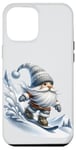 Coque pour iPhone 12 Pro Max Funny Winter Sports Accessories With Snowboarding Dad Gnome