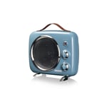 Vintage fan heater Retro 2000w, Blue