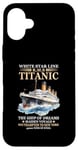 Coque pour iPhone 16 Plus Titanic Expert – White Starline RMS Titanic Garçons Filles