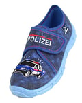 Beck Boy's Polizei Low Top Slippers, Blue, 11 UK Child