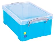 Really Useful Plastic Storage Box 9 Litre Trans Blue