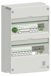 Elcentral med jordfelsbrytare, Schneider Electric Resi9 CX, tvåradig