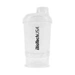 BioTech USA - Wave+ Shaker, Transparent - 300 ml. (+ 150 ml.)