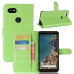 Google Pixel 2 Xl      Pu Wallet Case    [Green]