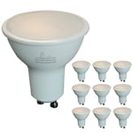 LED ATOMANT Lot de 10 Ampoule LED GU10 9W, Couleur Blanc Neutre (4500K), 1100 Lumens, Halogène LED équivalent à 110W