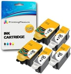 5 XL Compatibles Kodak 30XL Cartouches d'encre pour Kodak ESP C100, C110, C115, C300, C310, C315, C330, C360, 1.2, 3.2, 3.2S, Office 2100, 2150, 2170 AIO, Hero 2.2, 3.1, 4.2, 5.1 - 30B, 30CL