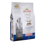 Almo Nature HFC Puppy M/L - Croquettes pour Chiots avec Bar et Dorade à l'origine Propres à la consommation Humaine et désormais utilisés comme Aliments pour Chiens.