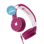 tonies Casque Audio réglable et Pliable pour Enfants avec limiteur de Volume, Casque Supra-auriculaire avec câble et Bandeaux rembourrés, Berry